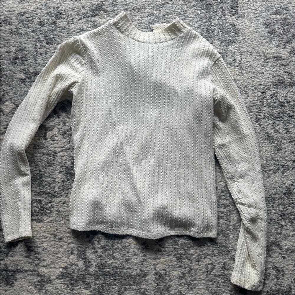 RW&CO. Cream Mock Turtleneck
